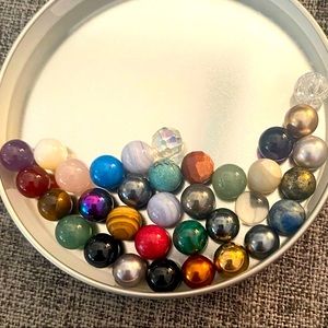 Assorted 10mm Spheres for Orbis Ring, 34 total